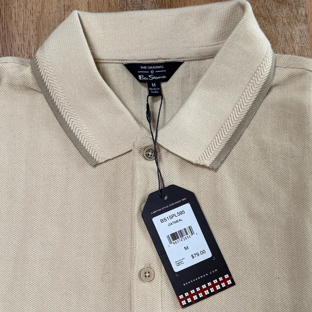 Ben Sherman Light Tan Polo Shirt - Picture 2 of 2